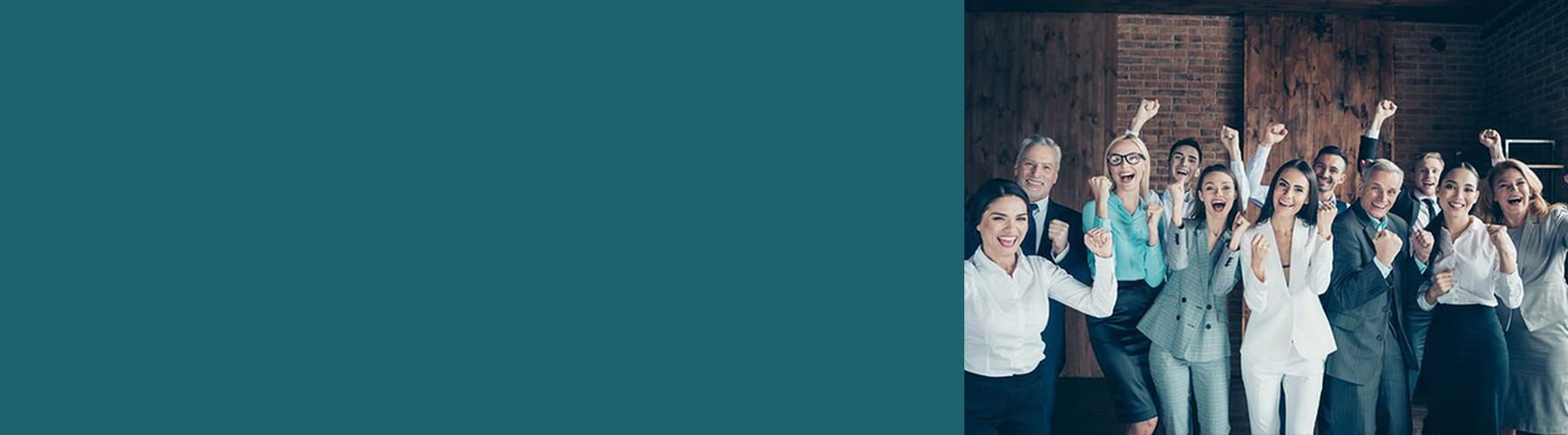 Mitarbeiter feiern Chancengleichheit.