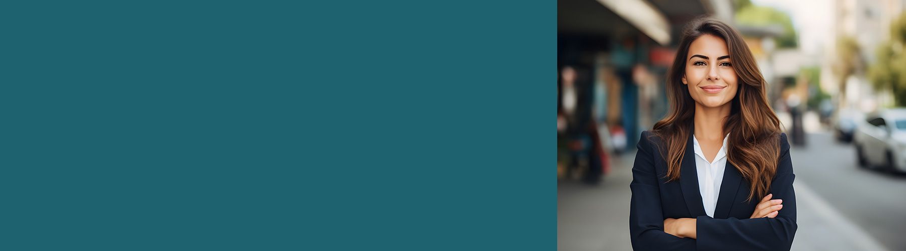 Eine Mitarbeiterin schaut nach einer Leistungsbeurteilung in die Kamera