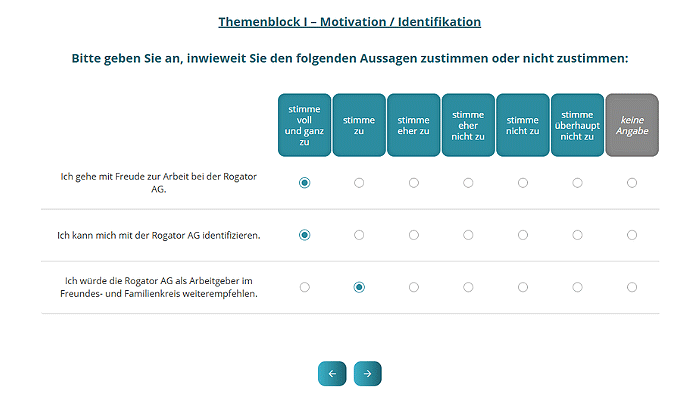 Arbeitgeberattraktivität Demo-Befragung Motivation