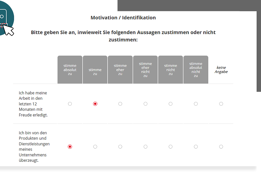 Mitarbeiterfeedback Demo-Befragung Motivation