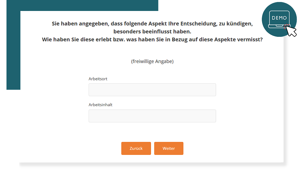 Exit-Feedback Demo Ausscheidegründe Mitarbeitende