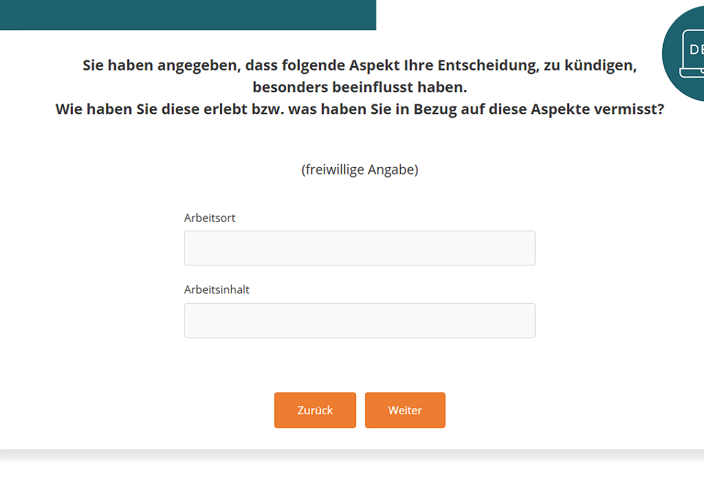 Exit-Feedback Demo Ausscheidegründe Mitarbeitende