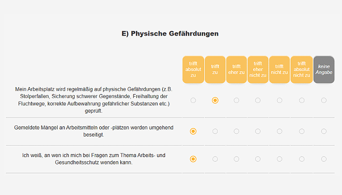 GBU Demo-Befragung physische Gefährdung