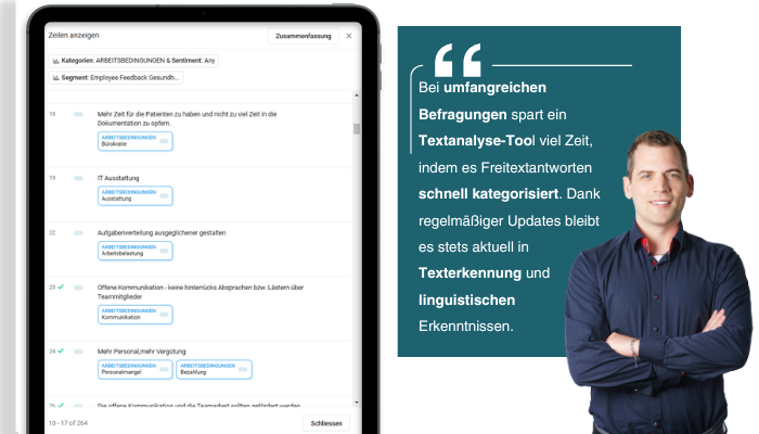 Kategorisierung Offene Fragen auswerten RogatorAG
