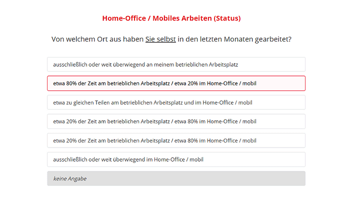 Mobiles Arbeiten Demo-Befragung Homeoffice-Zeiten