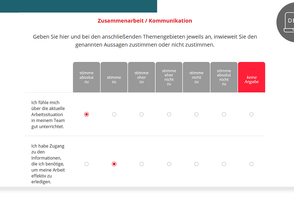 Mobiles Arbeiten Demo-Befragung Kommunikation hybrides Arbeiten