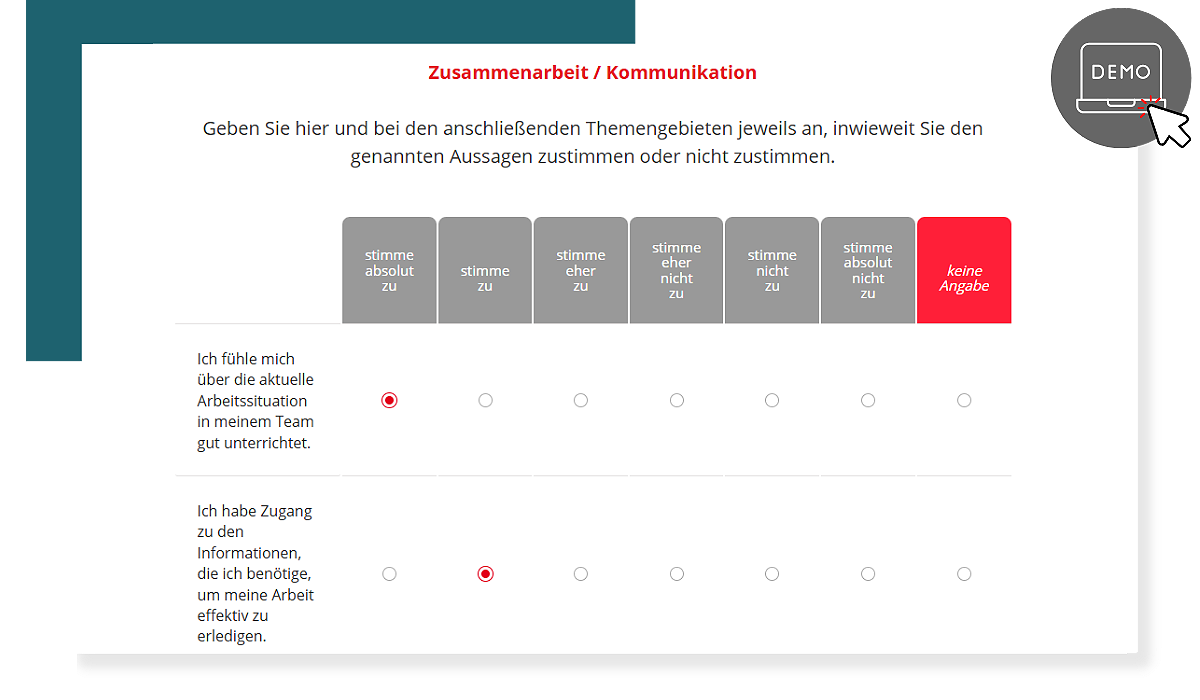 Mobiles Arbeiten Demo-Befragung Kommunikation hybrides Arbeiten