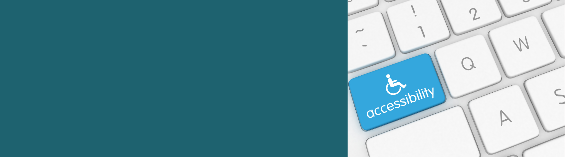 Eine Tastatur mit der Taste ,,Accessibility