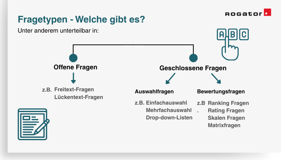 Eine Doppelmatrix besteht aus 2 Hälften, wodurch eine Aussage anhand 2 Kriterien gleichzeitig bewertet werden kann, z.B Zustimmung und Relevanz.