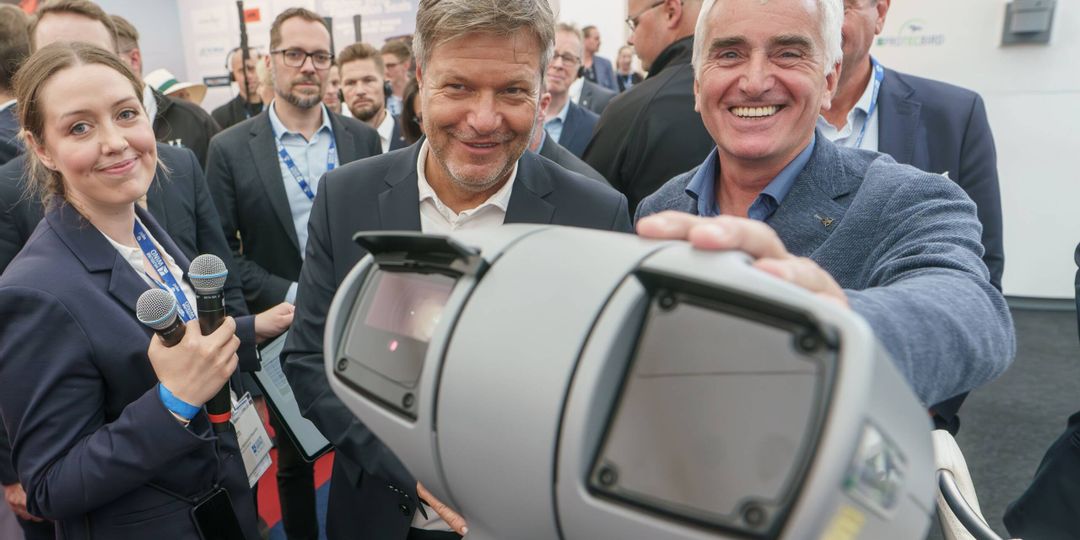 Messerundgang mit Robert Habeck: Kamerasystem für den Vogelschutz (12.09.2023) - Foto © Marcus Dewanger