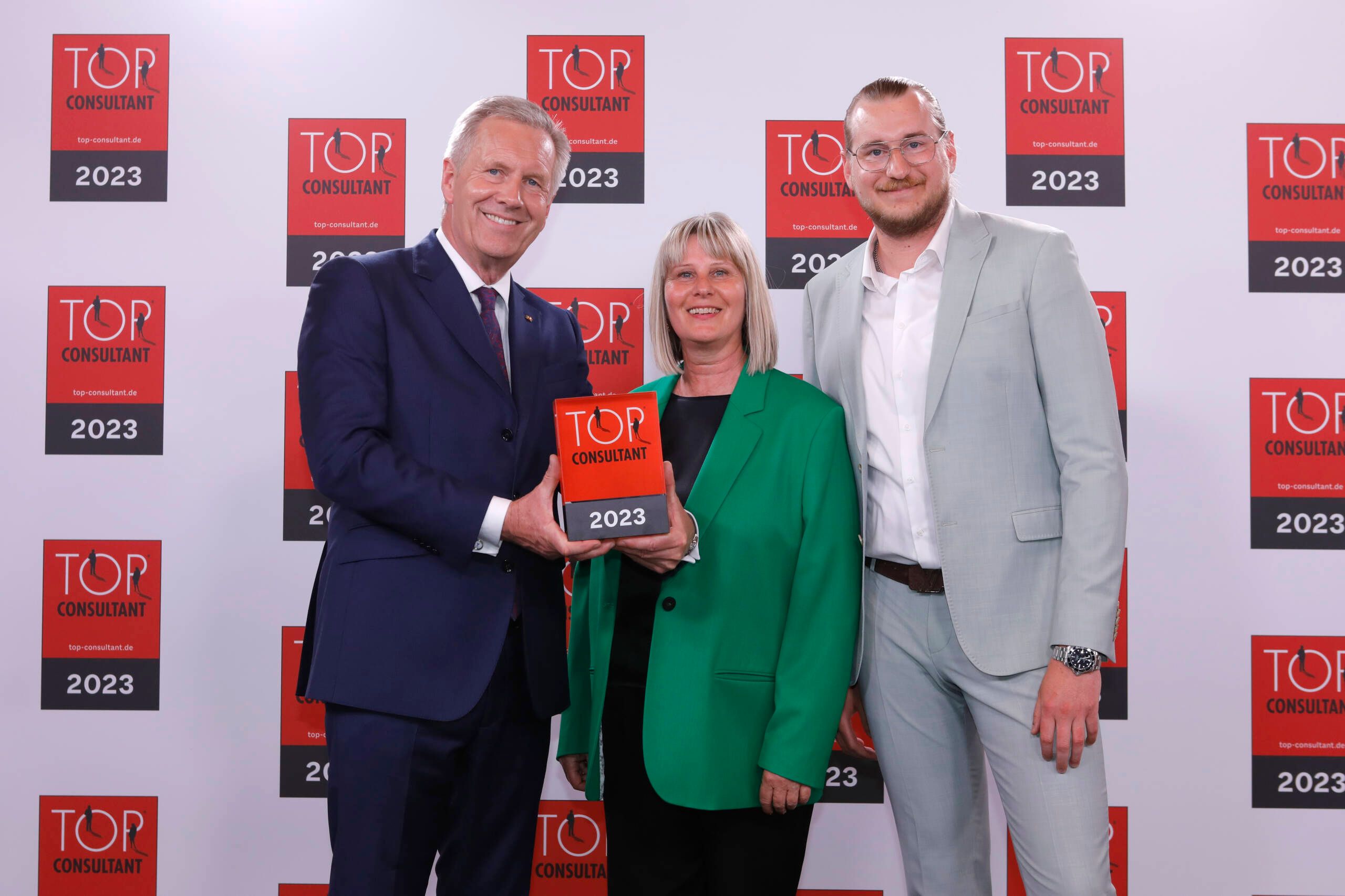 v. l. Christian Wulff, Marion Käser-Seitz, Alexander Seitz