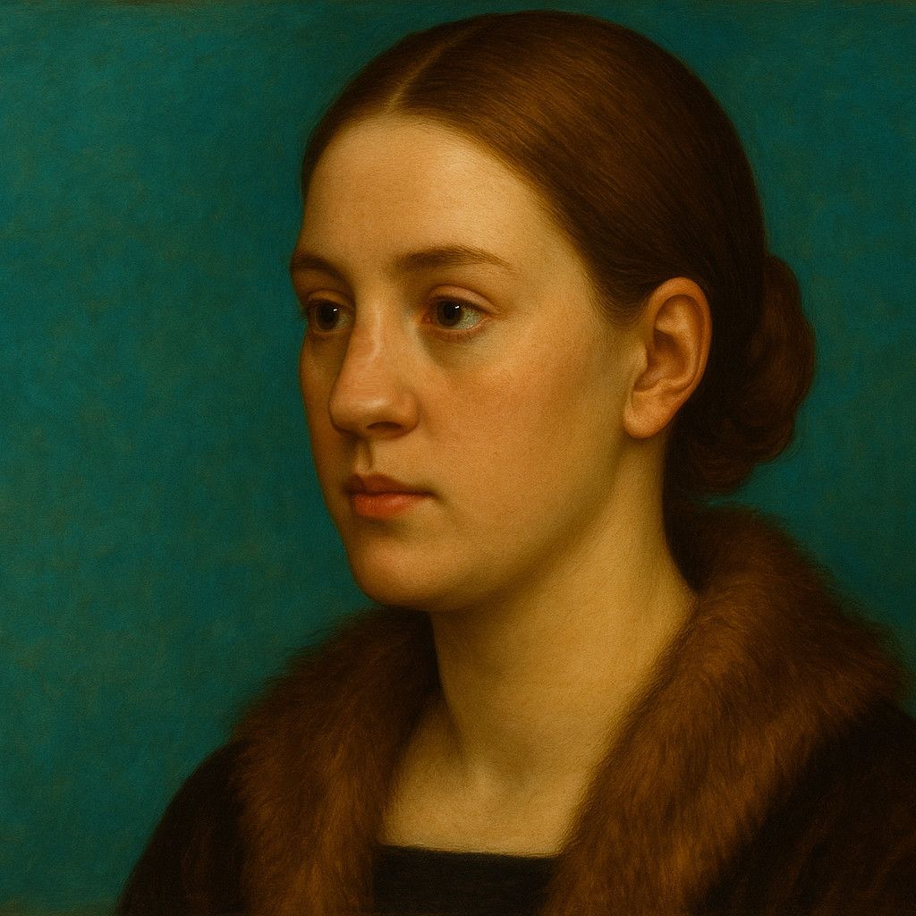 Frau mit Breitnase im Stil Dürers – breite Alarregion klar sichtbar.