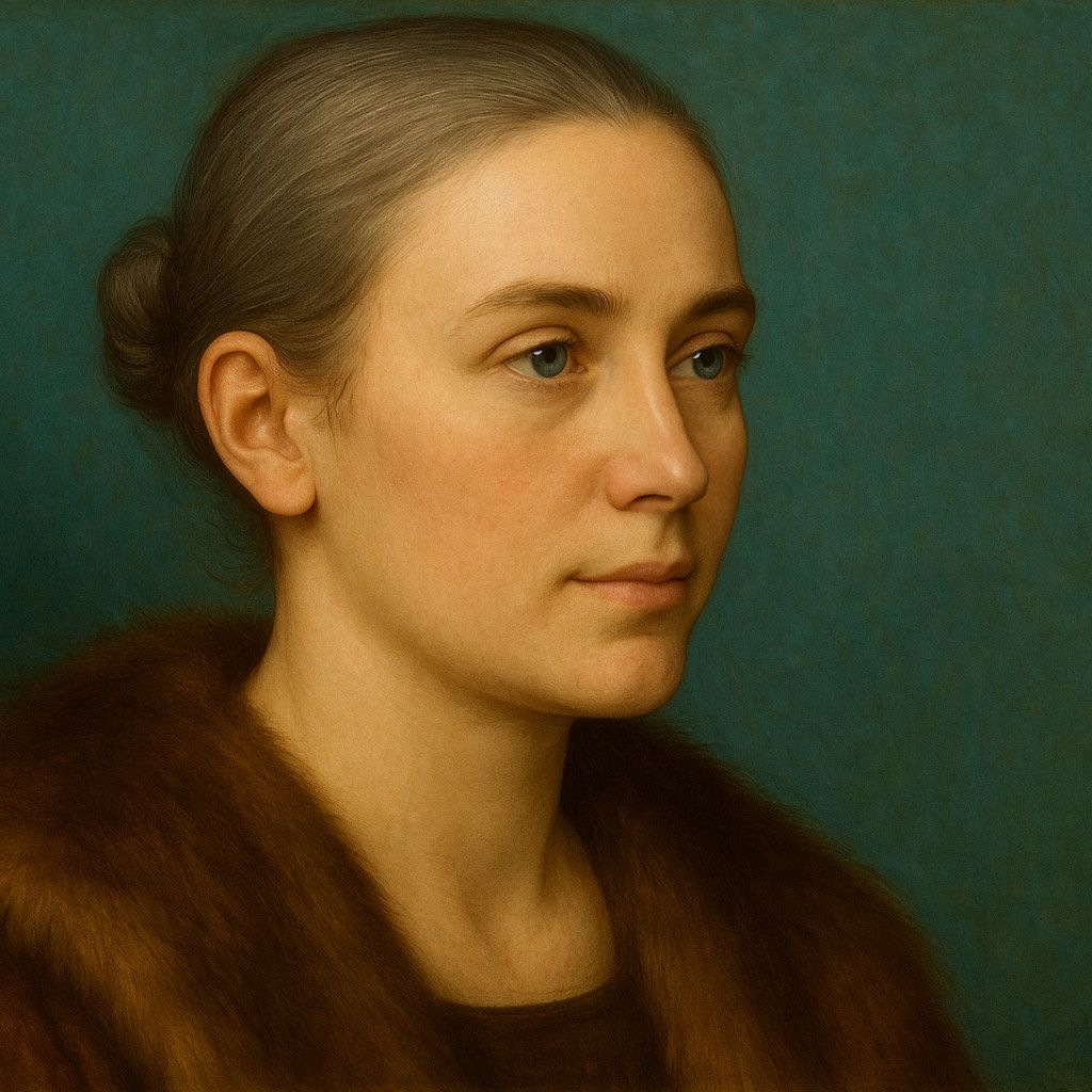 Seitliches Porträt einer Frau nach nasenrückenerhaltender Nasenkorrektur