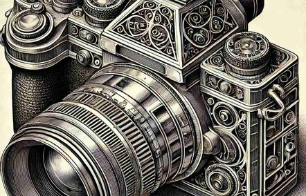 Illustration einer hochwertigen Fotokamera