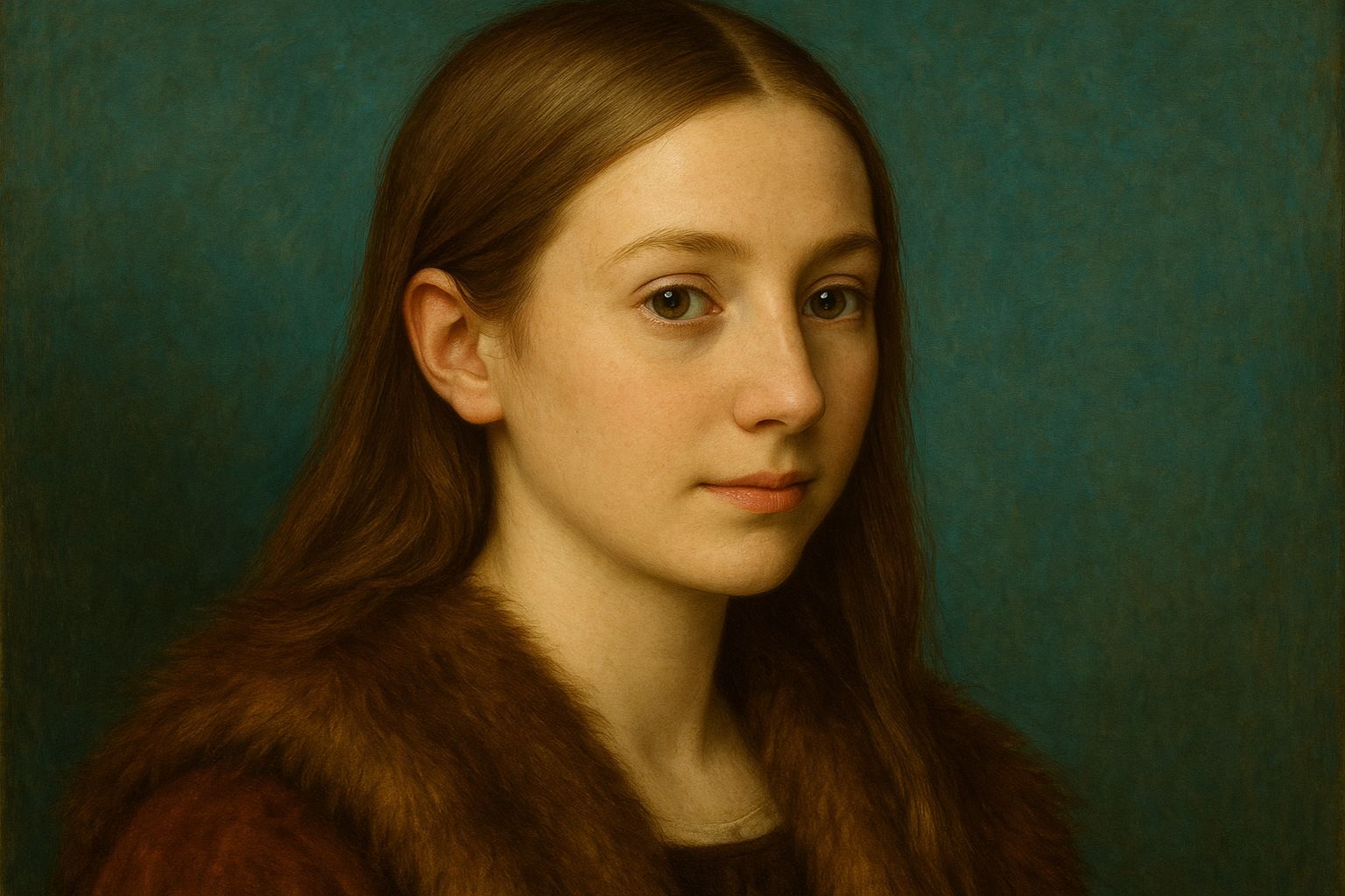 Illustration einer Frau im Stil Albrecht Dürers nach ästhetischer Nasenkorrektur – Dr. Jacob Brügel, Facharzt für Hals-Nasen-Ohren-Heilkunde in Nürnberg, spezialisiert auf natürliche und funktionelle Rhinoplastik