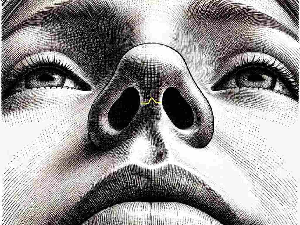 Illustration inverted-V-Incision