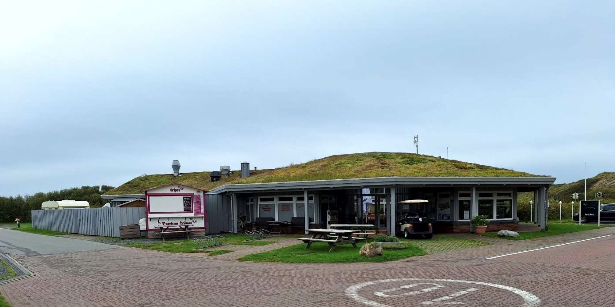 Rezeptionsgebäude des Campingplatz Rantum