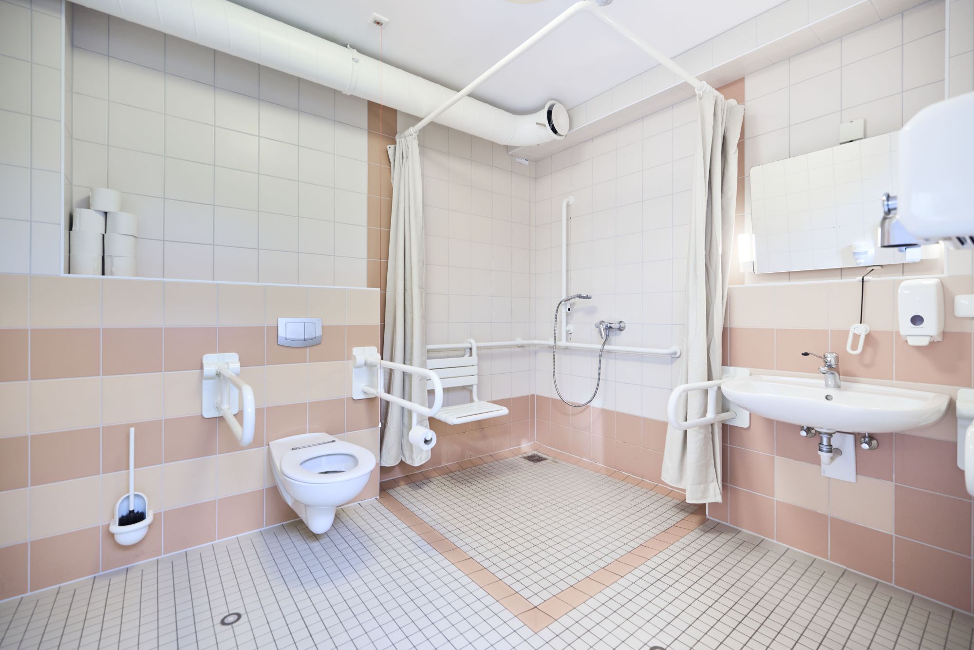 Barrierefreies Badezimmer auf dem Campingplatz Rantum