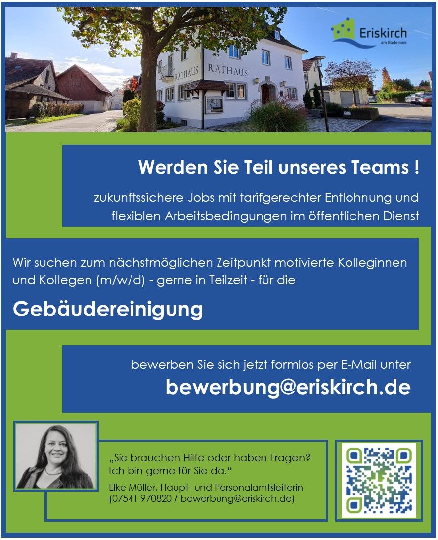 Kolleginnen und Kollegen für unser Reinigungsteam