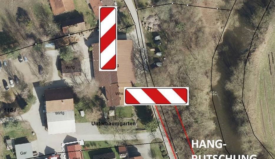 Verbindungsstraße Eriskirch – Oberbaumgarten – Meckenbeuren gesperrt