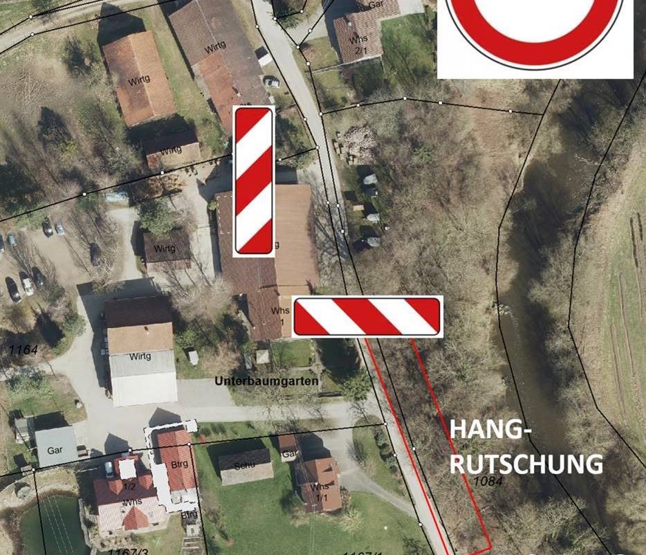 Verbindungsstraße Eriskirch – Oberbaumgarten – Meckenbeuren gesperrt