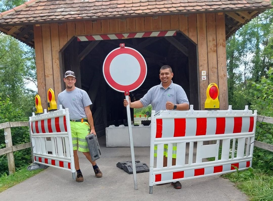 Hochwasser: Holzbrücke Oberbaumgarten wieder offen