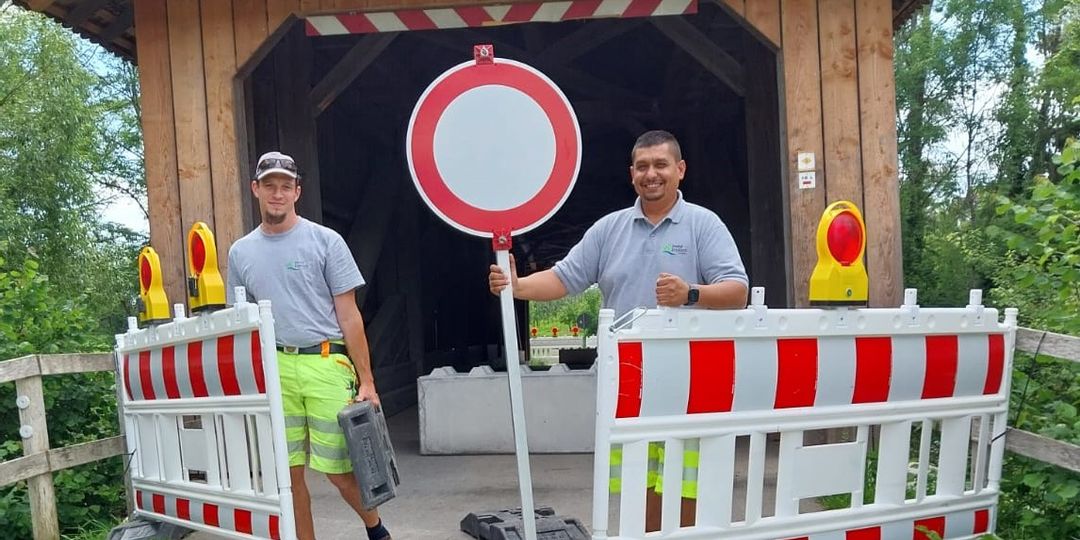 Hochwasser: Holzbrücke Oberbaumgarten wieder offen