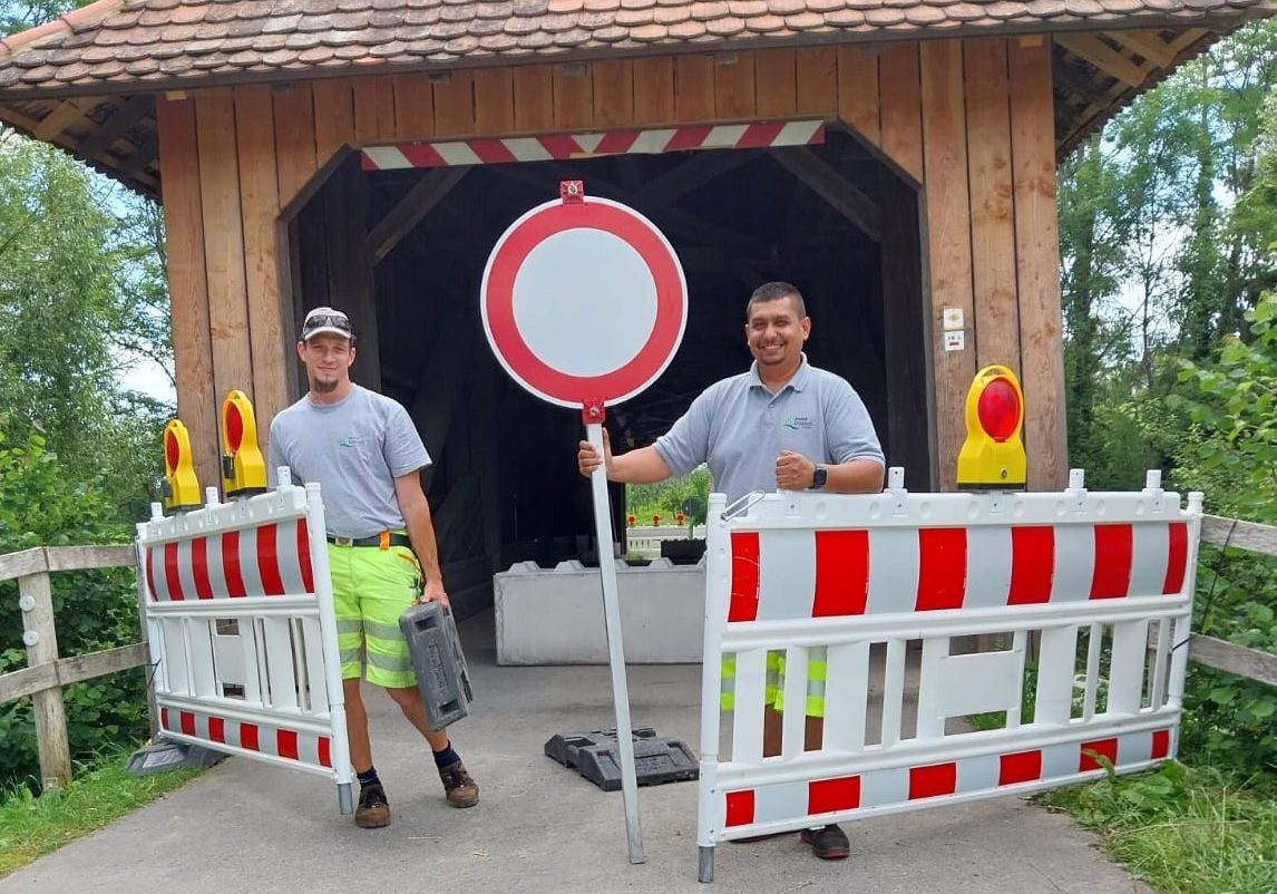 Hochwasser: Holzbrücke Oberbaumgarten wieder offen