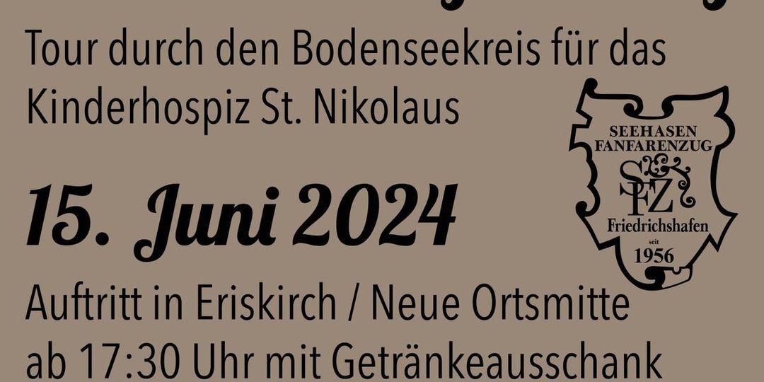 Spendenmarathon des Seehasen Fanfarenzugs am 15. Juni