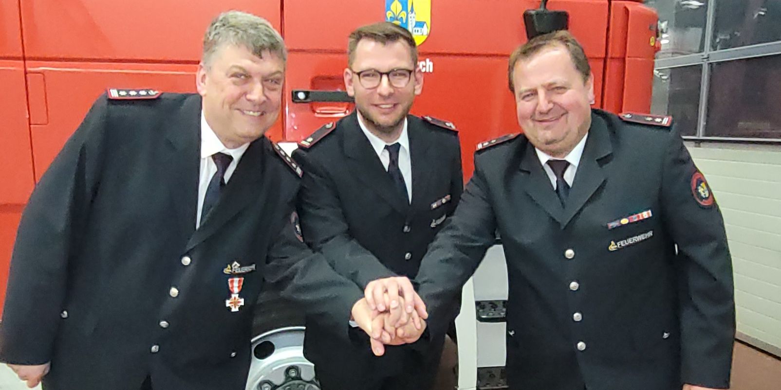Ein starkes Führungstrio für die Eriskircher Feuerwehr