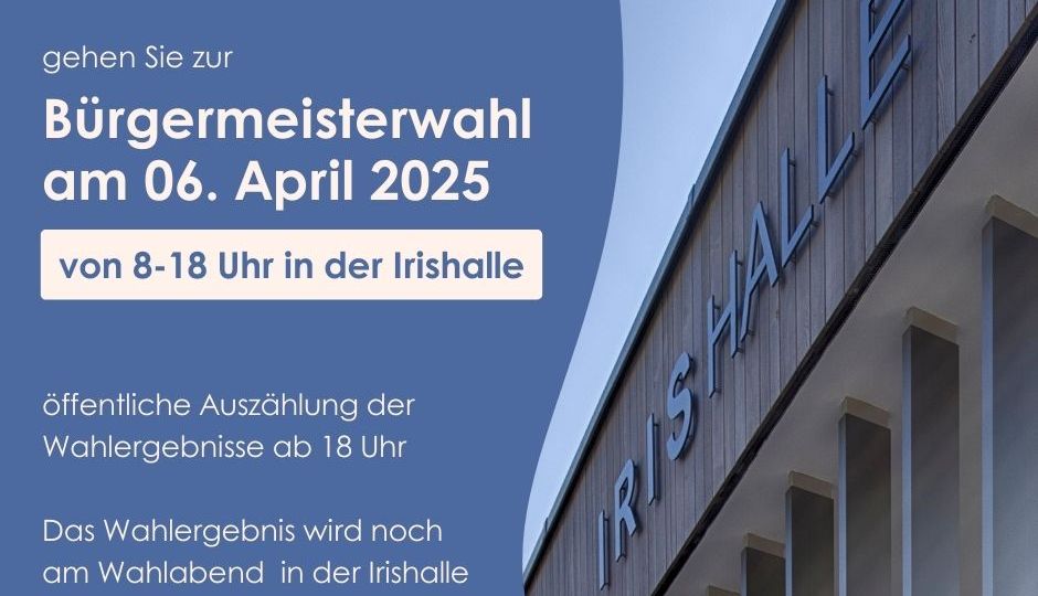 Bürgermeisterwahl am kommenden Sonntag