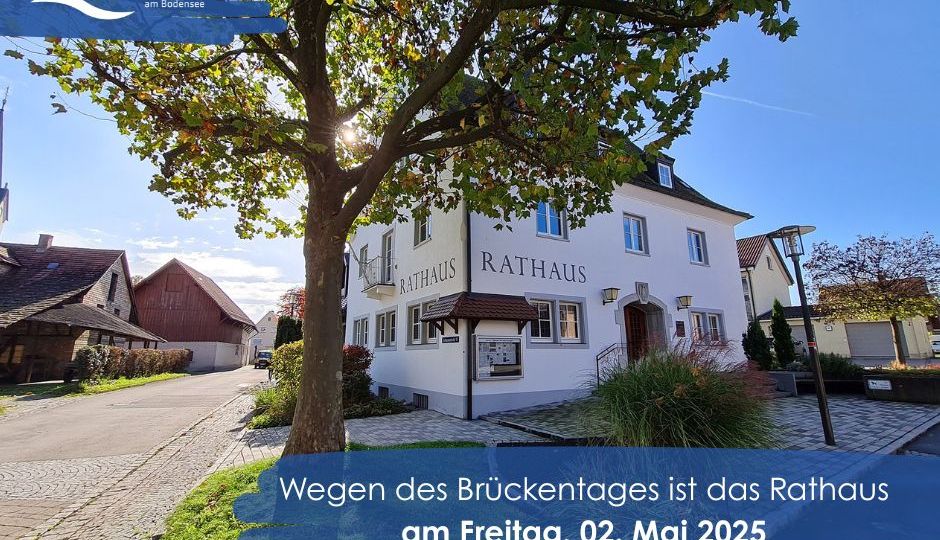 Rathaus am 02. Mai geschlossen