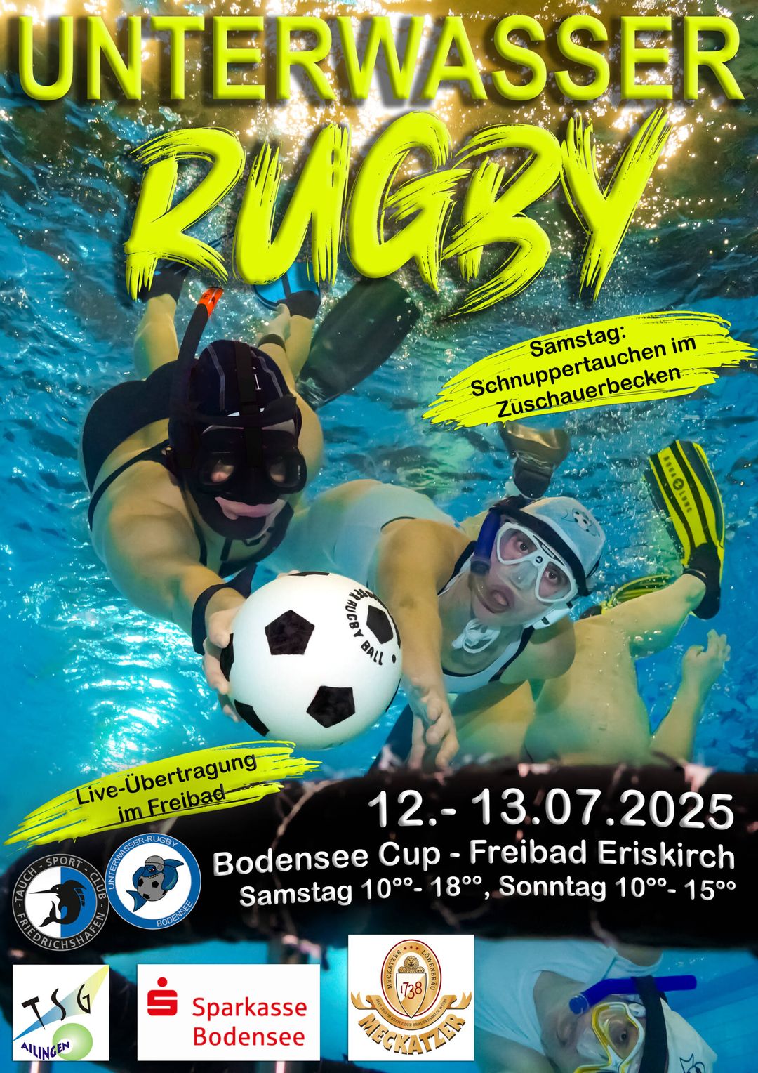 Bodensee Cup im Unterwasser-Rugby