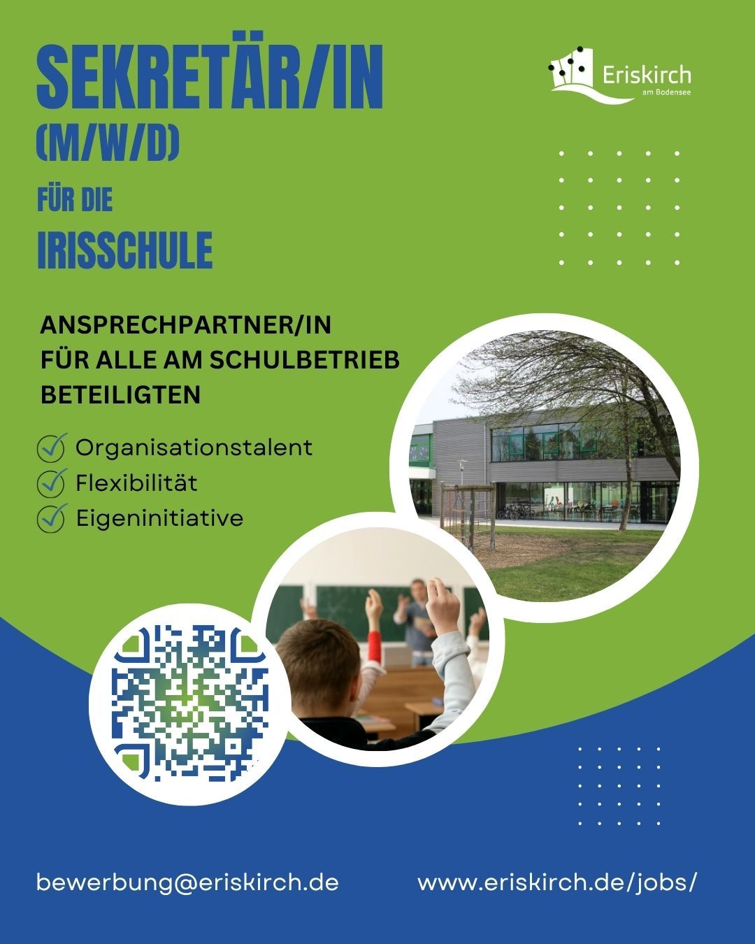 Kollege/in gesucht: Sekretariat Irisschule