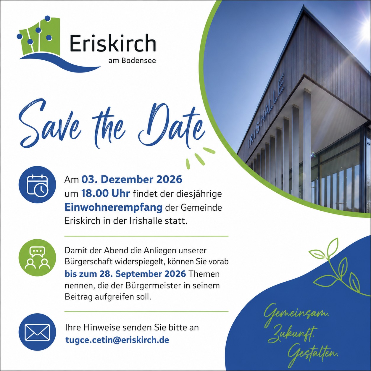 Einwohnerempfang am 03. Dezember 2026