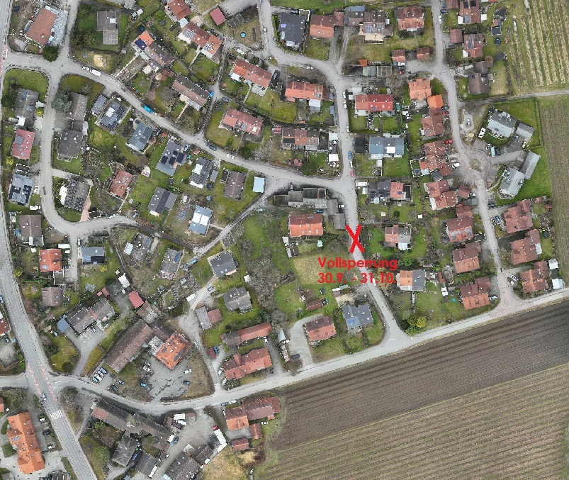 Sperrung der Rutenenstraße