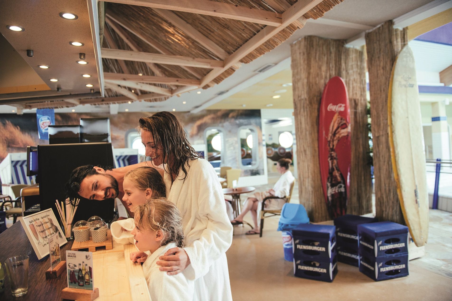 Bistro in der Badelandschaft der Sylter Welle