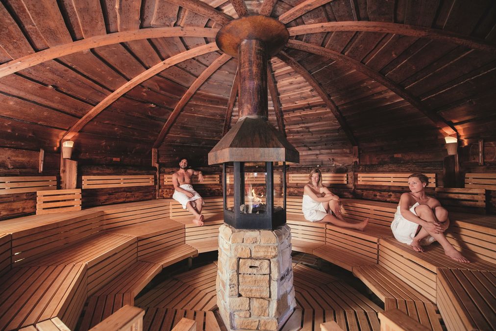 Wikingersauna in der Saunalandchaft der Sylter Welle