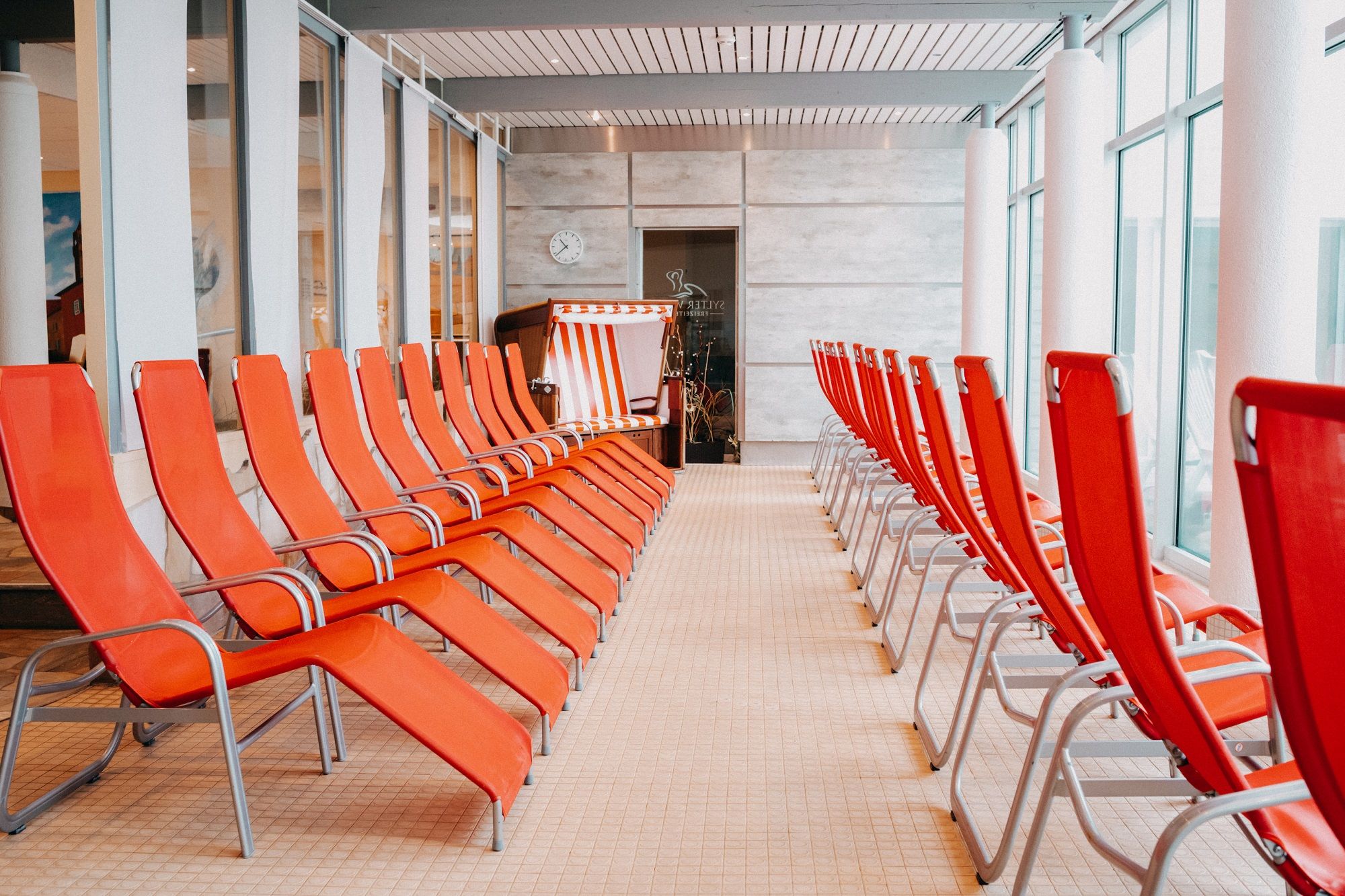 Ruhebereich in der Saunalandschaft der Sylter Welle