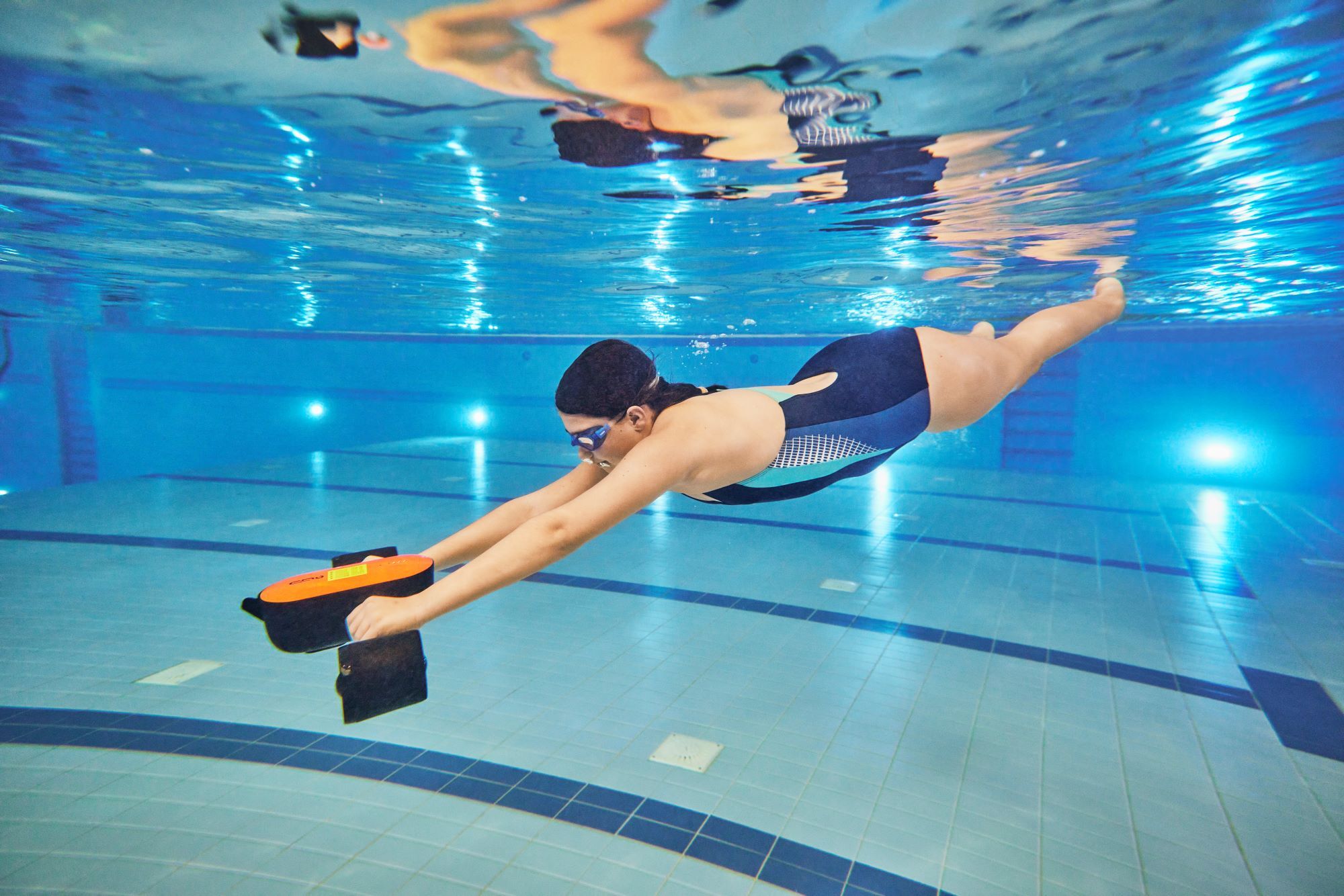 Unterwasserscooter in der Sylter Welle