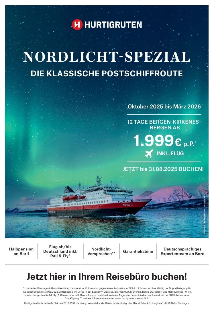 Hurtigruten Nordlicht Sepzial