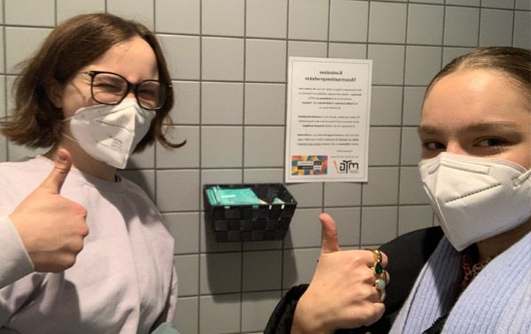 Kostenlose  Menstruationsprodukte