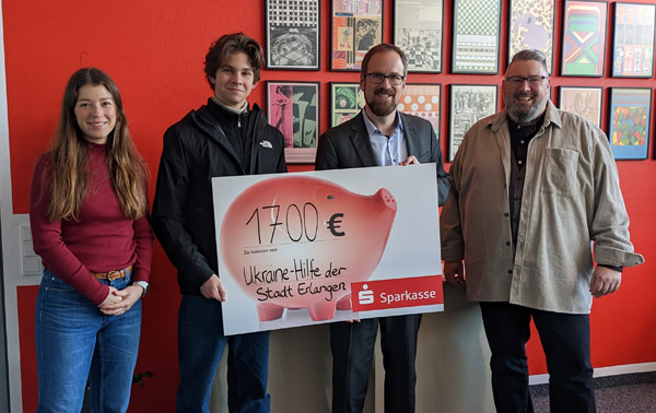 SMV: Spende an Ukraine-Hilfe der Stadt Erlangen