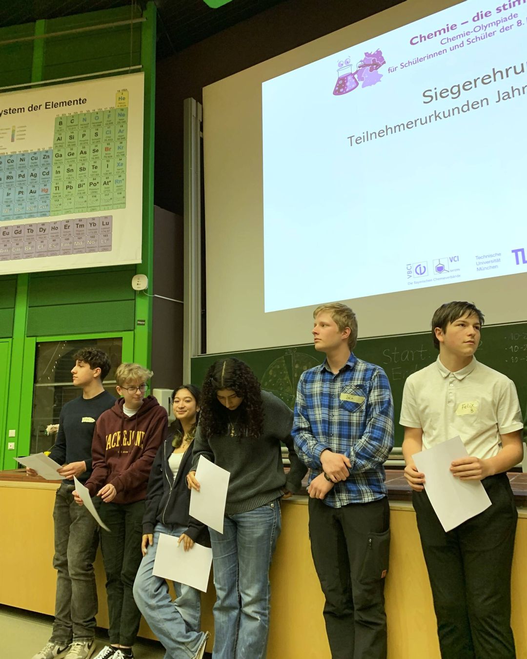 Chemie – die stimmt! – 10d stellt fünf Teilnehmende