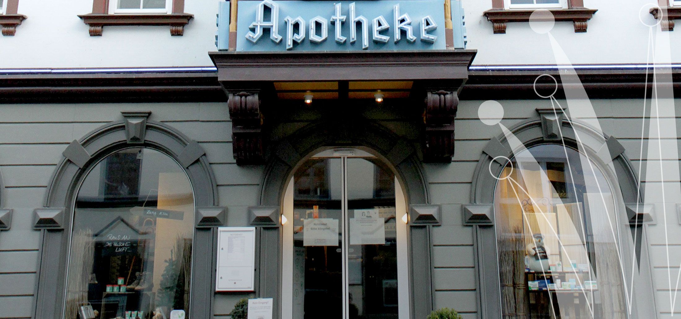 Außenansicht Schlossapotheke Hauptstrasse