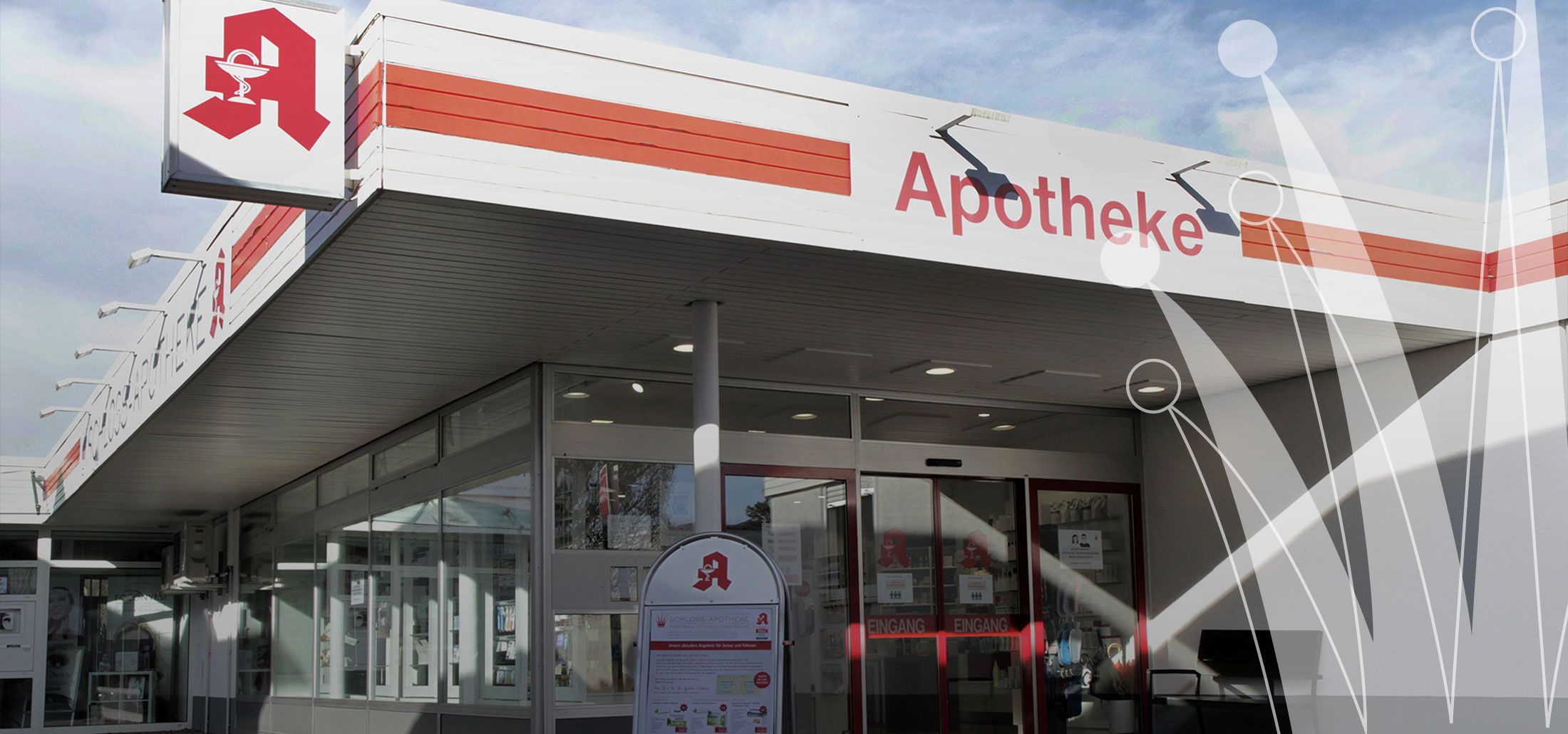 Außenansicht Schlossapotheke Mittelrain