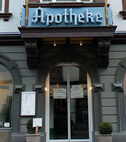 Außenansicht Schlossapotheke Hauptstrasse