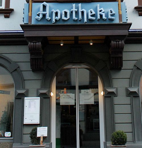Außenansicht Schlossapotheke Hauptstrasse