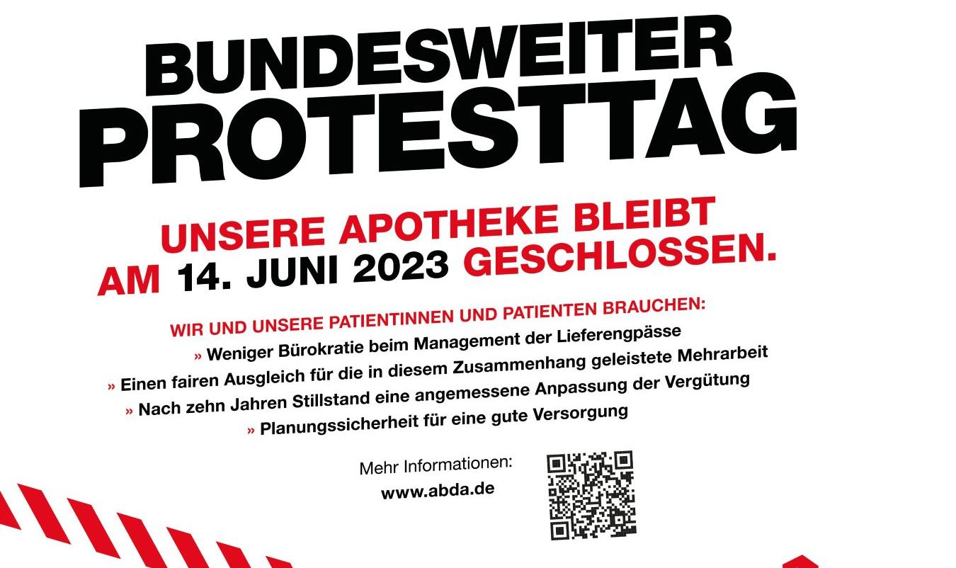 Bundesweiter Protesttag in Apotheken!