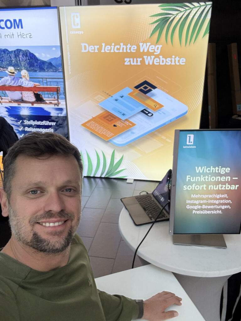 Campexpo Stand mit Andy 